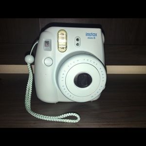 Fuji insta mini 8 blue Polaroid